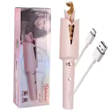 Pink Automatic Hair Curler