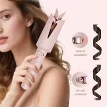 Pink Automatic Hair Curler